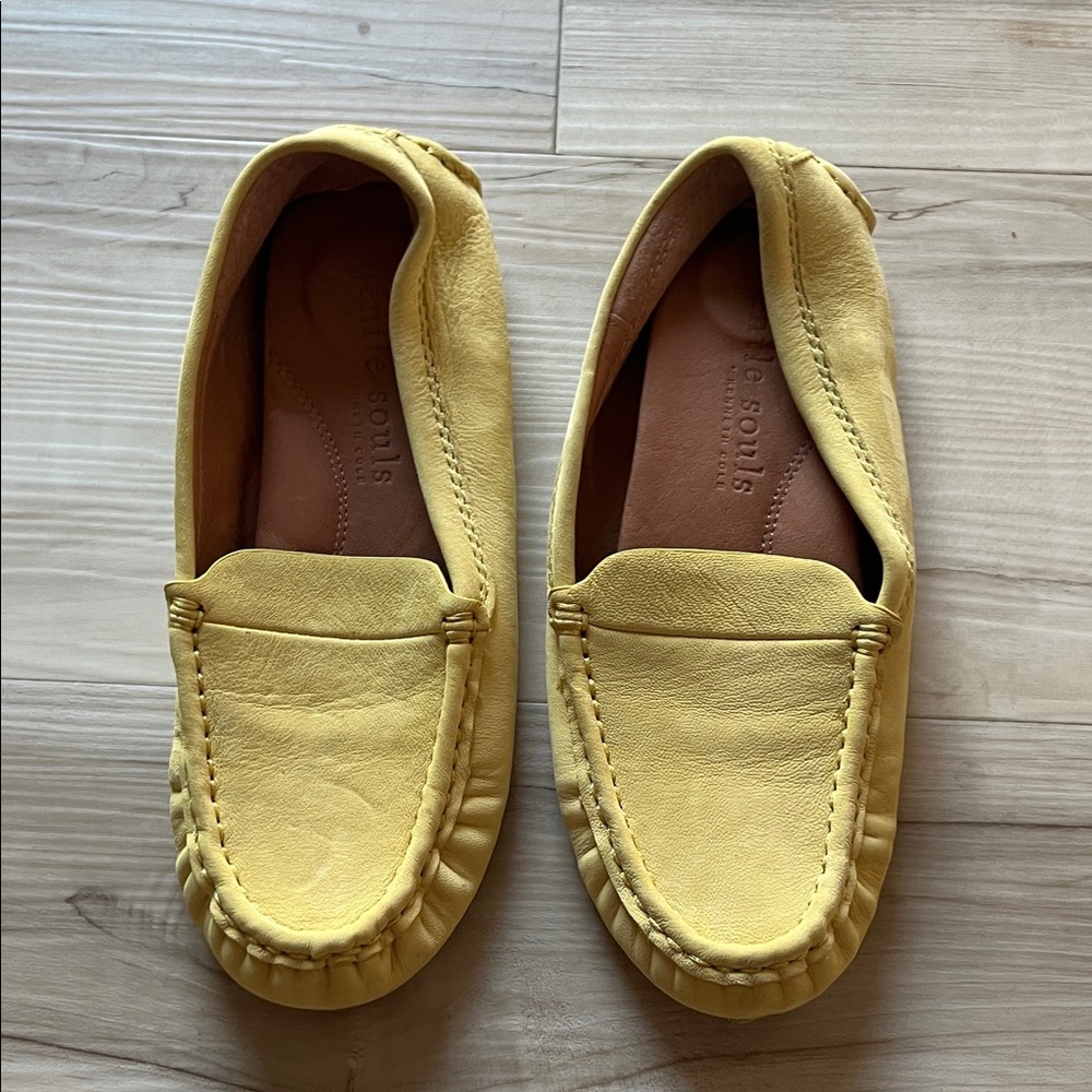 Kenneth Cole Gentle Souls Yellow Slip-On Shoes
